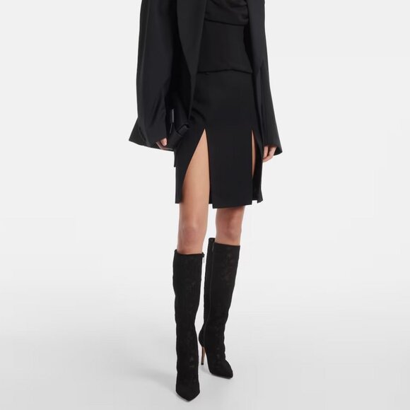 Gianvito Rossi Claudia 85 Lace Boot in Black 37 - Picture 3 of 5